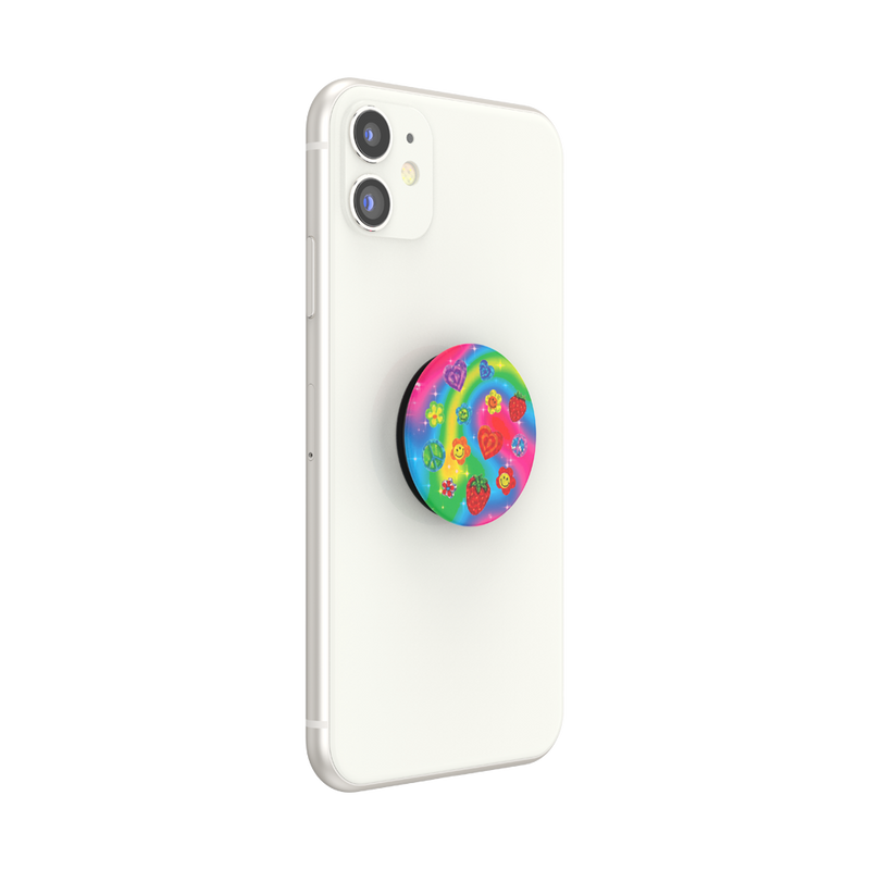 レインボー フラワーパワー ポップグリップ